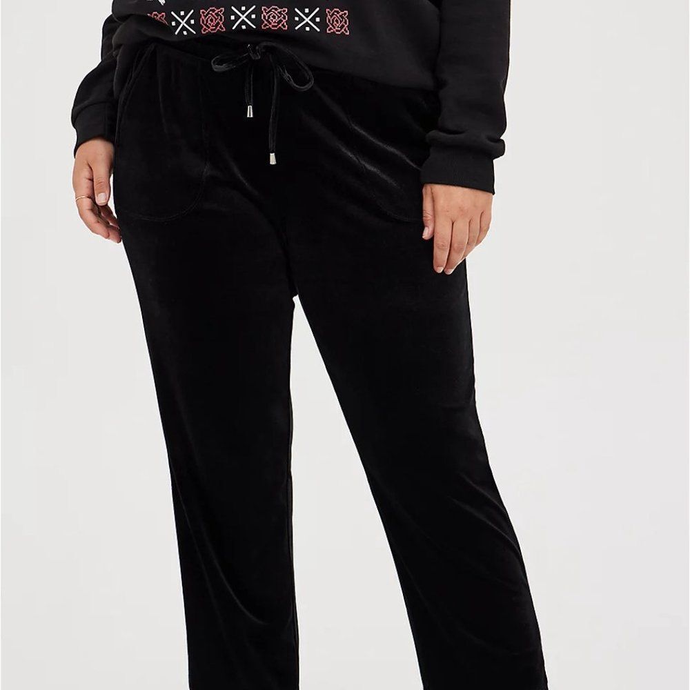 Torrid Tapered Pull On Pant - Velvet Black 2X